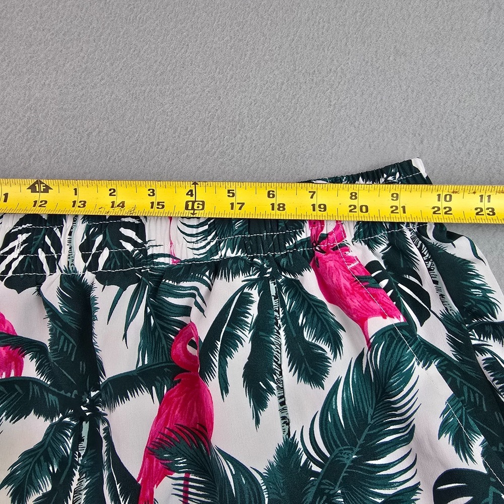 Men 2 Piece Tropical Flamingo Hawaiian Shirt & Shorts 6XL Resort Camp Vacation - Picture 7 of 13